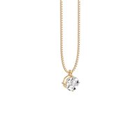 Collana Baroni Gioielli Donna in Oro Diamante 0.04 Ct 4828C4-ORO GIALLO - 4828C4-ORO GIALLO